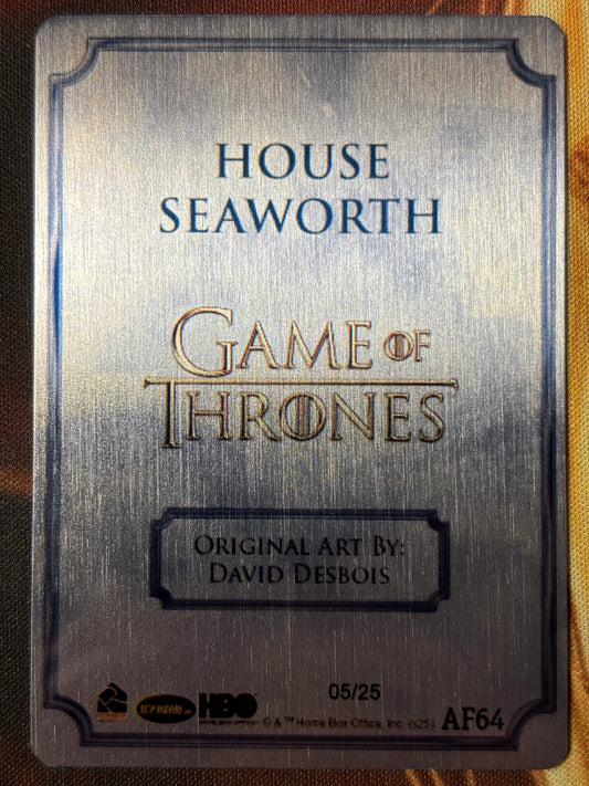 Artifex Metall AF64 House Seaworth 05/25 - Game of Thrones The Great Houses