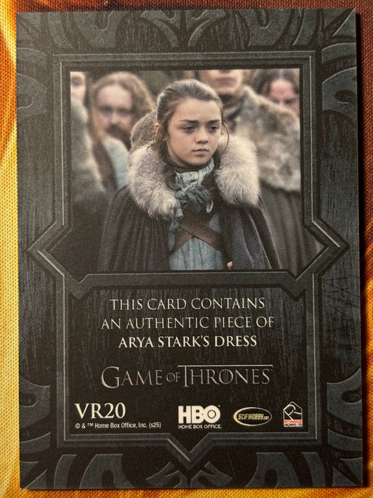 Arya Stark Relic VR20 - Game of Thrones The Great Houses