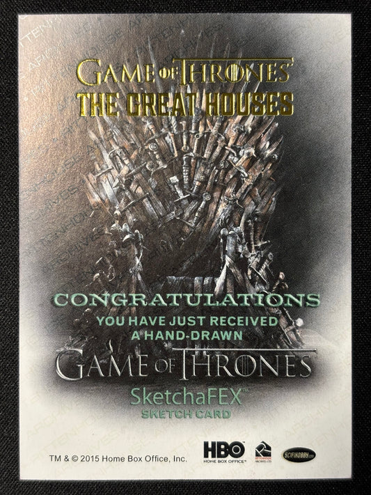 Der gekrönte Hirsch 1 of 1 - Sketch Karte (Game of Thrones The Great Houses)