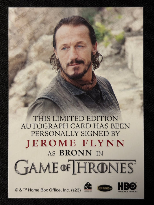 Jerome Flynn Full Bleed Autograph - Game of Thrones Legends of the Realm