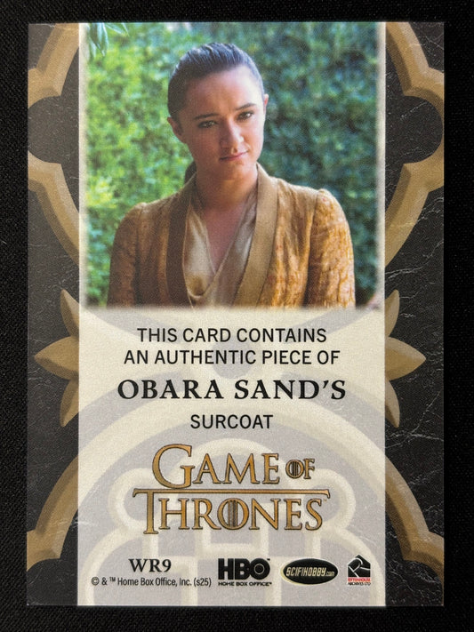 Obara Sand Woman of the Realm Relic WR9 - Game of Thrones The Great Houses
