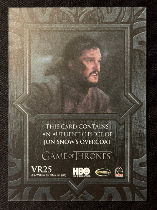 Jon Schnee Relic VR25 - Game of Thrones The Great Houses