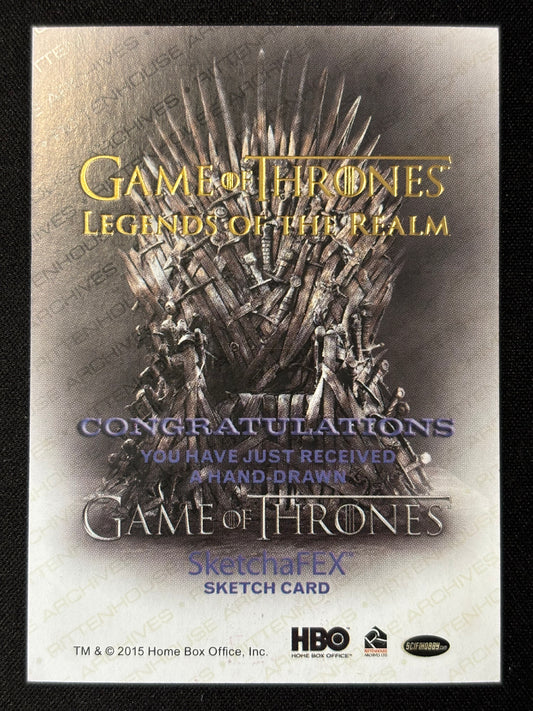 Eiserner Thron & Krone 1 of 1 - Sketch Karte (Game of Thrones Legends of the Realm)