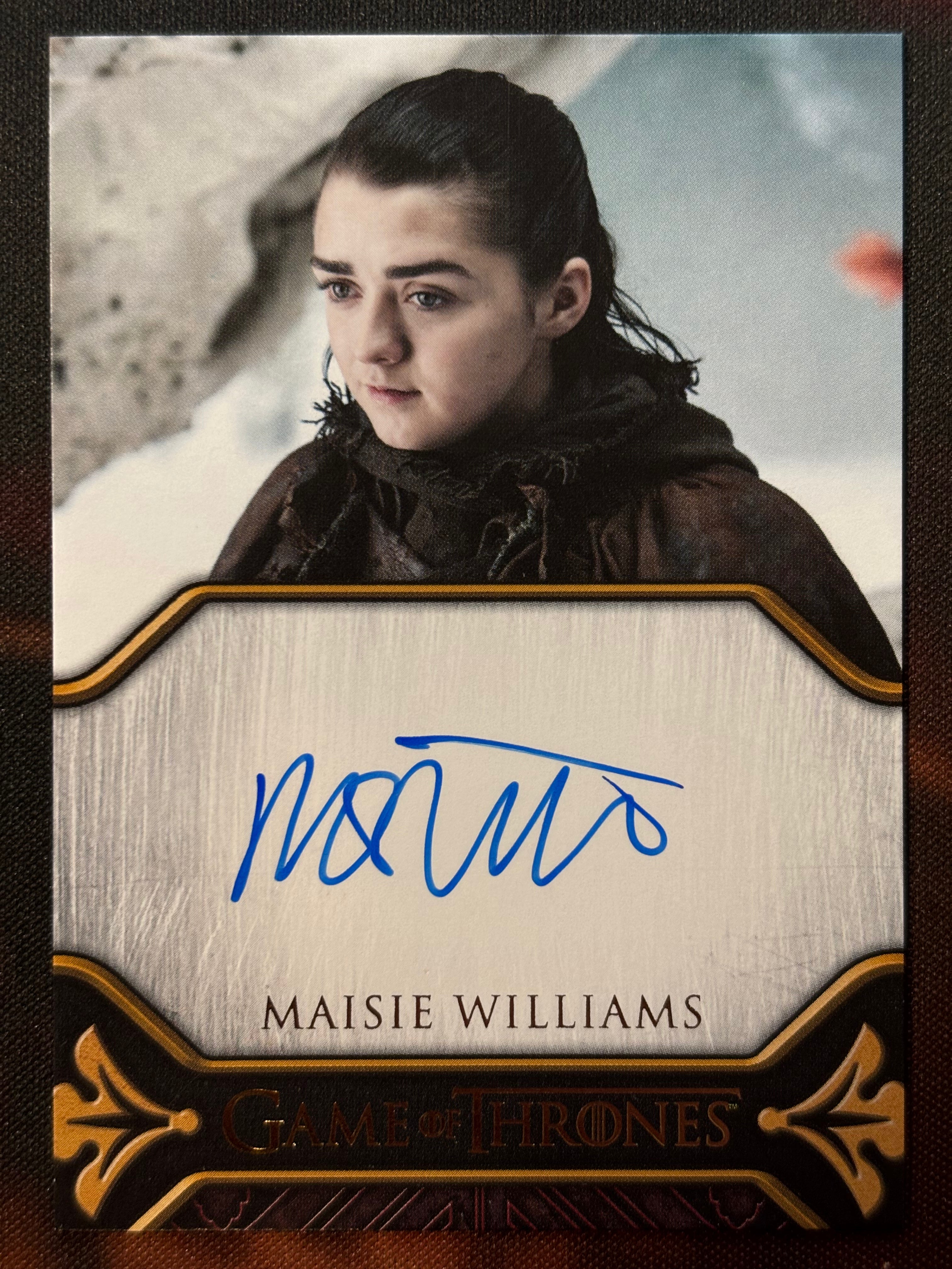 Maisie Williams Legacy Autogramm - Game of Thrones Legends of the