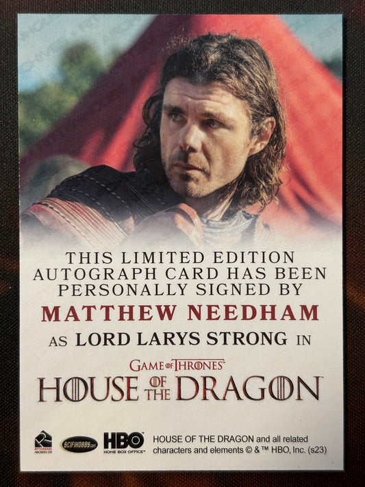 Matthew Needham Full Bleed Autogramm - House of the Dragon Season One