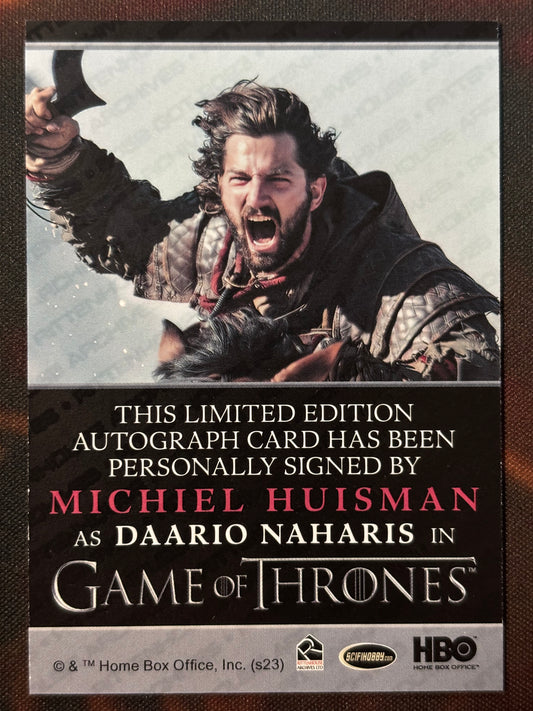 Michiel Huisman Bordered Autogramm - Game of Thrones Legends of the Realm