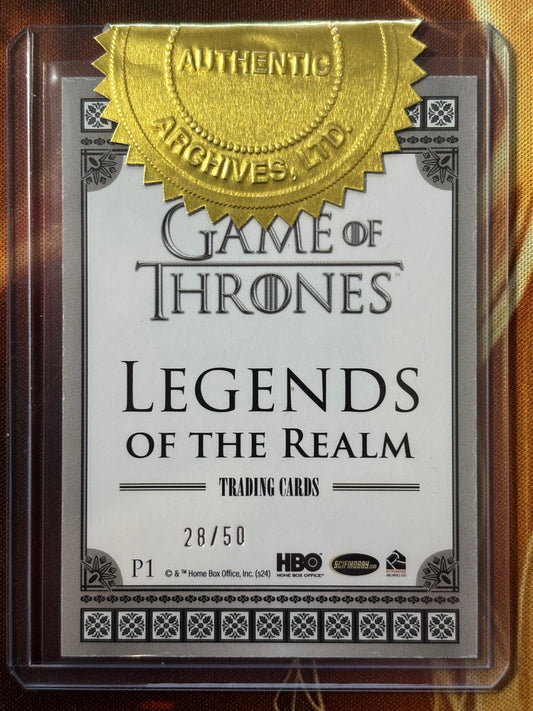 Promo P1 Ruby Parallel 28/50 - Game of Thrones Legends of the Realm