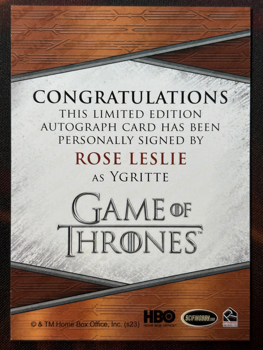 Rose Leslie Quotable Autogramm - Game of Thrones Legends of the Realm