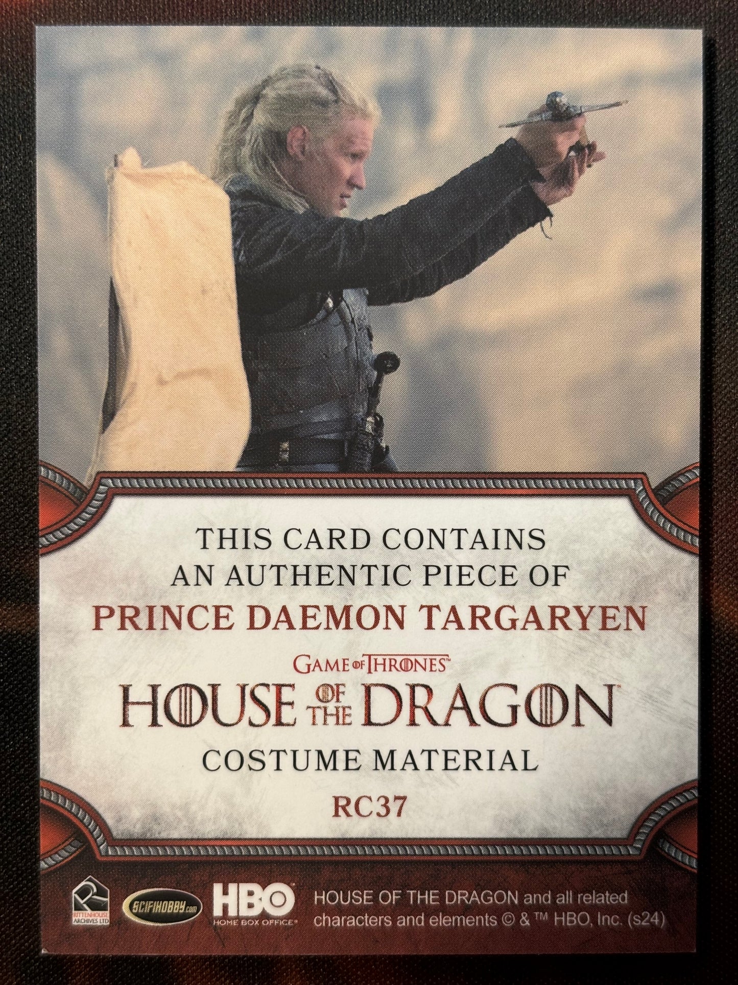 Prinz Daemon Targaryen Relic RC37 - House of the Dragon Season One
