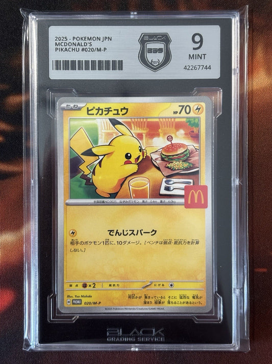 Pikachu - 020/M-P Promo Black Grading 9 (JP)