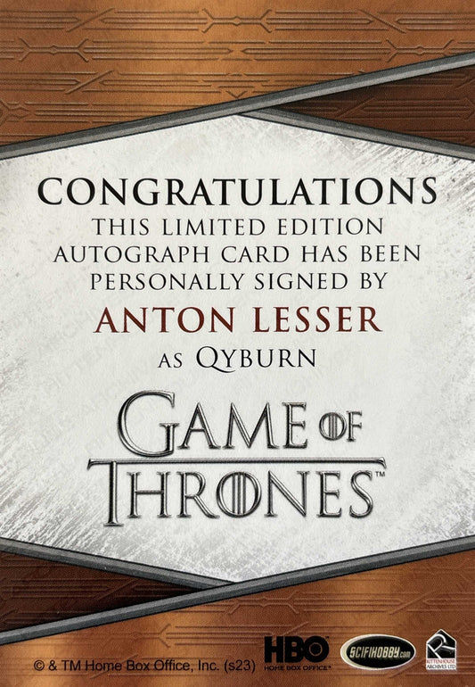 Anton Lesser Quoted Autograph - Game of Thrones Art & Images