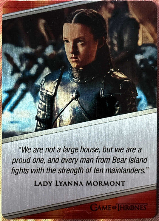 Expressions Lady Lyanna Mormont E15 - Game of Thrones Iron Anniversary 1