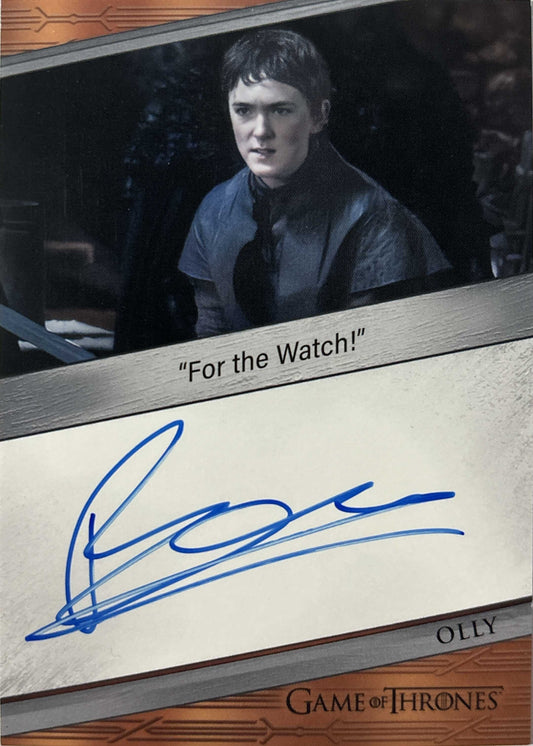 Brenock O'Connor Quotable Autogramm - Game of Thrones Legends of the Realm