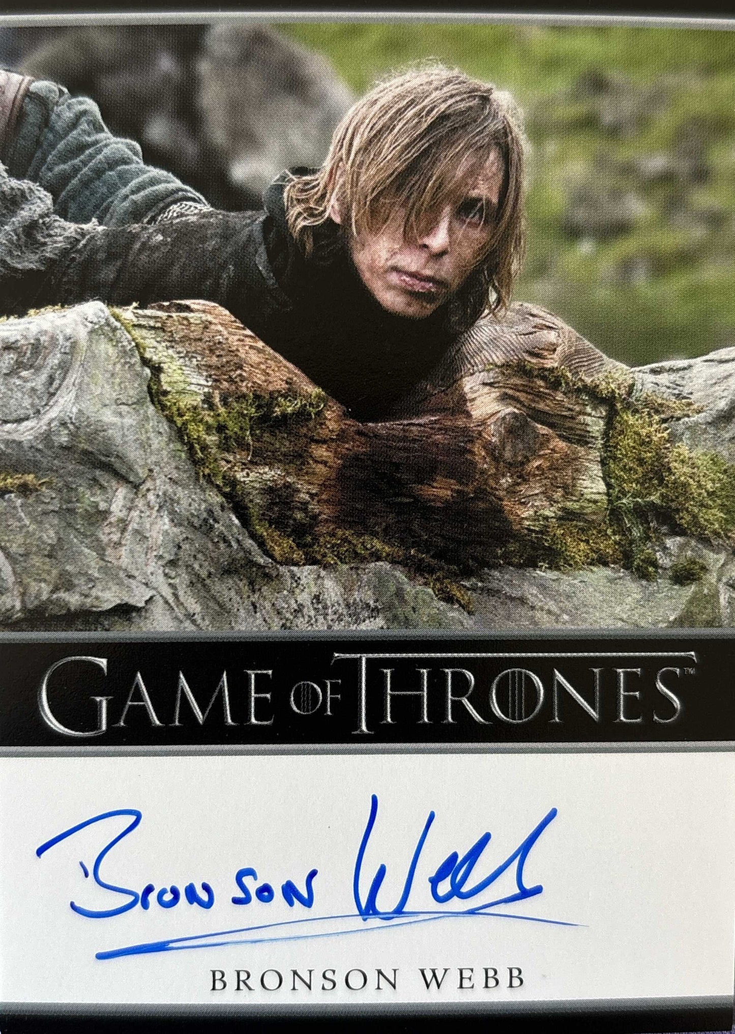 Bronson Webb Bordered Autograph - Game of Thrones Art & Images
