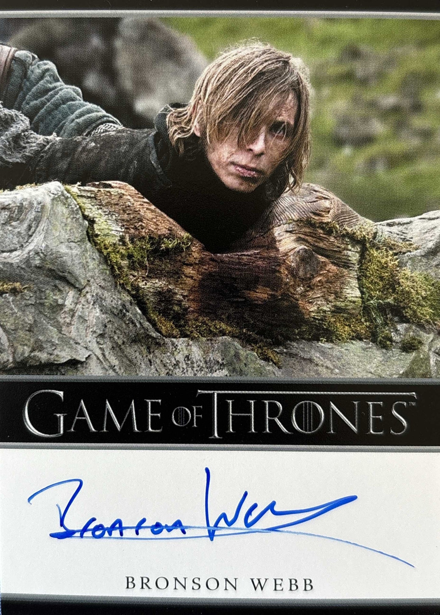 Bronson Webb Bordered Autograph - Game of Thrones Art & Images
