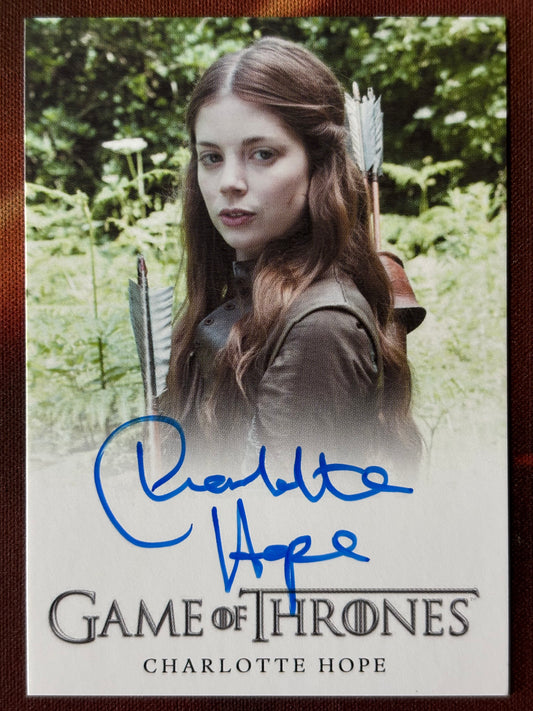 Charlotte Hope Full Bleed Autogramm - Game of Thrones Season 6