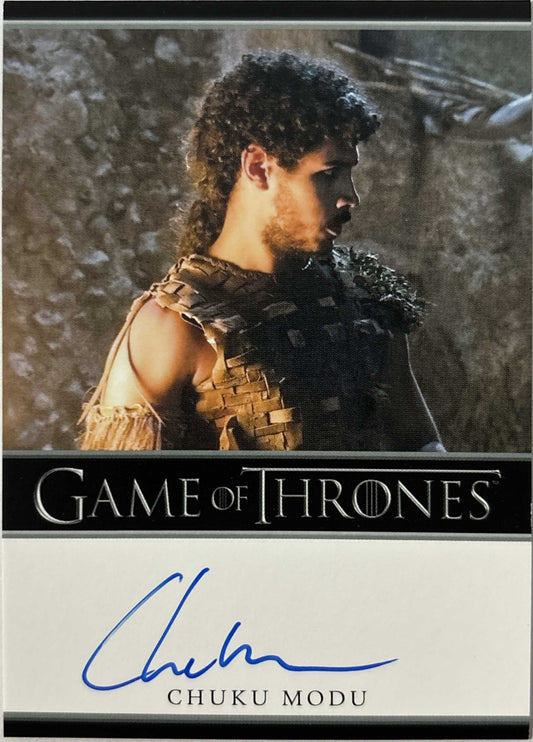 Chuku Modu Bordered Autogramm - Game of Thrones Legends of the Realm