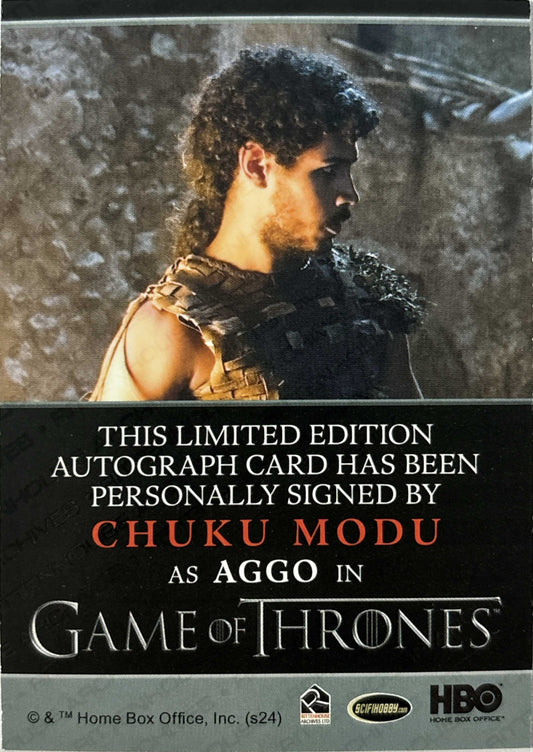 Chuku Modu Bordered Autogramm - Game of Thrones Legends of the Realm