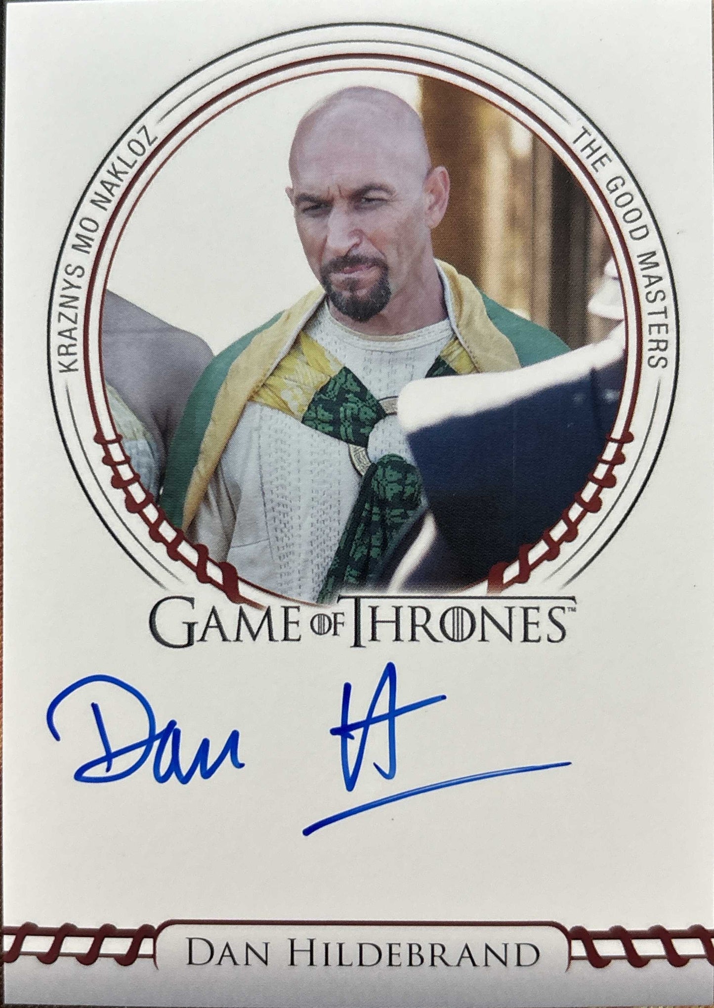 Dan Hildebrand Blue Sigil Autogramm - Game of Thrones Legends of the Realm