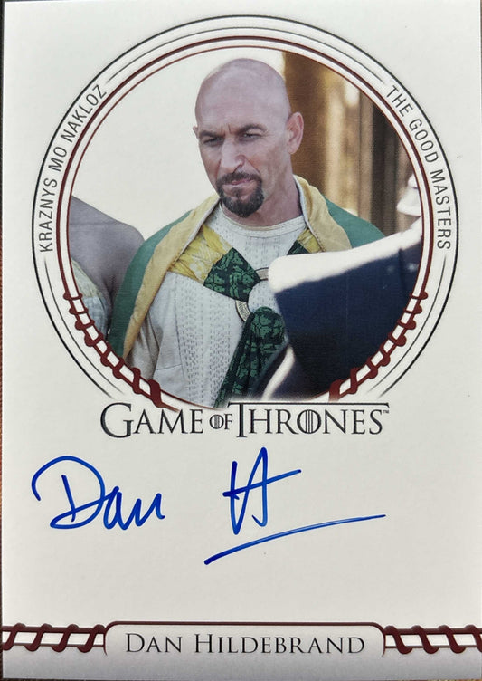 Dan Hildebrand Blue Sigil Autogramm - Game of Thrones Legends of the Realm
