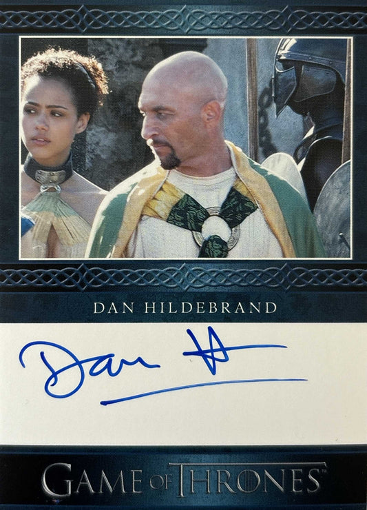 Dan Hildebrand Blue Autograph - Game of Thrones Art & Images