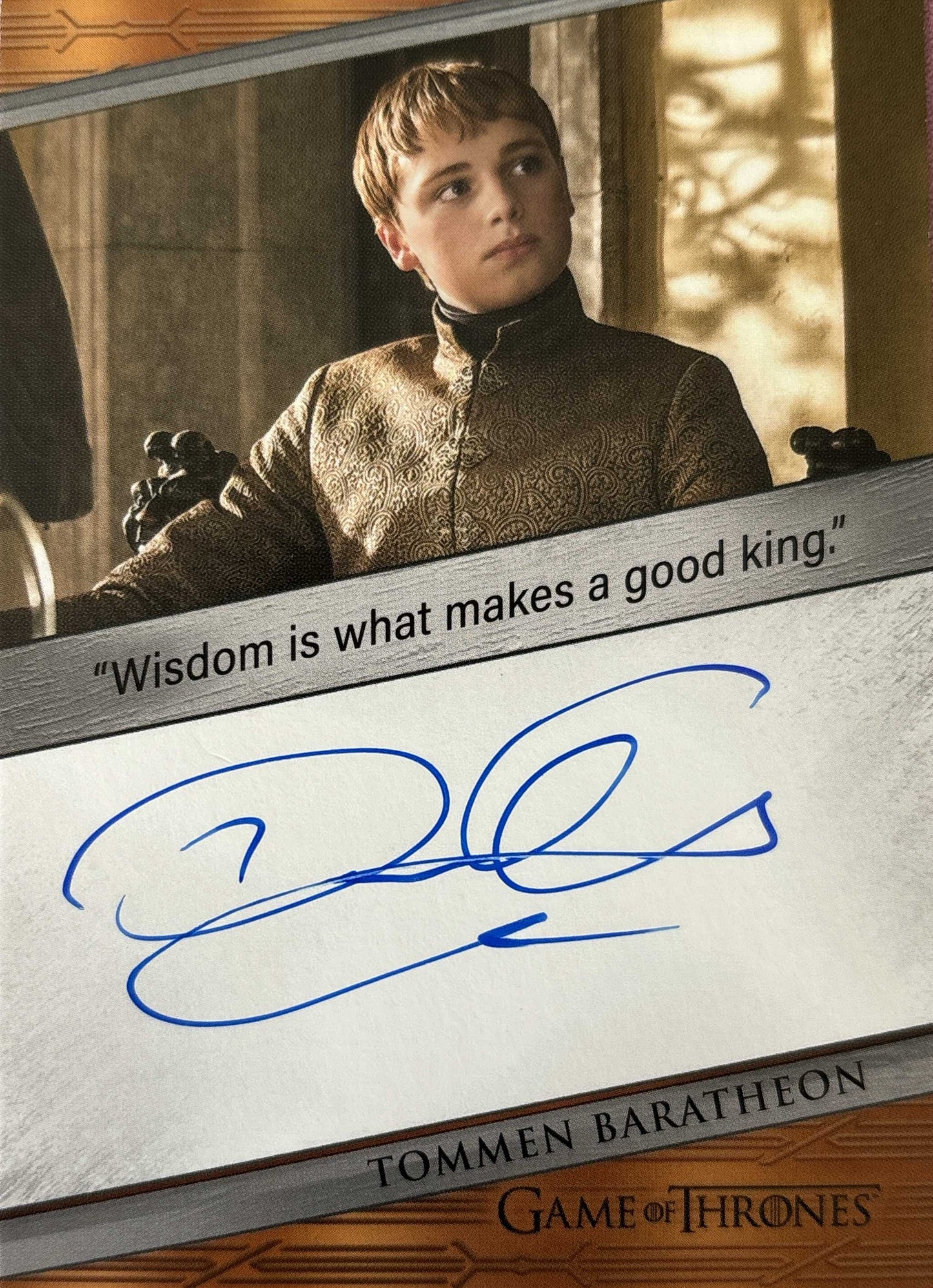 Dean-Charles Champman Quoted Autograph - Game of Thrones Art & Images