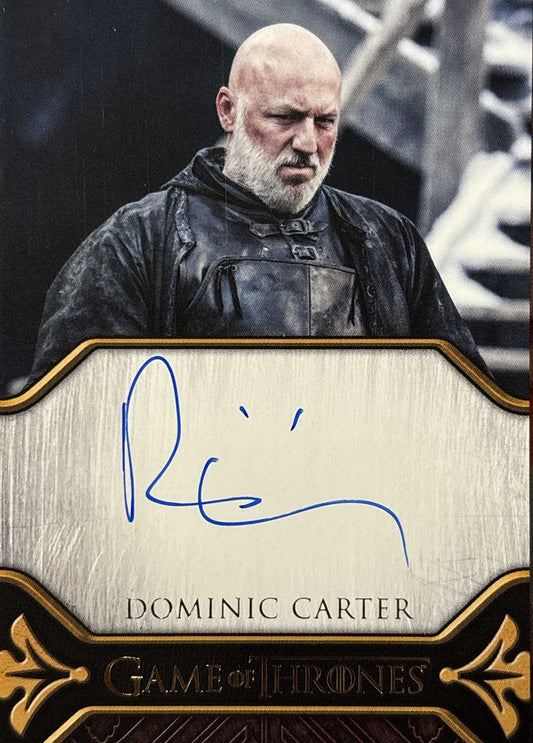 Dominic Carter Limited Legacy Autograph - Game of Thrones Legends of the Realm