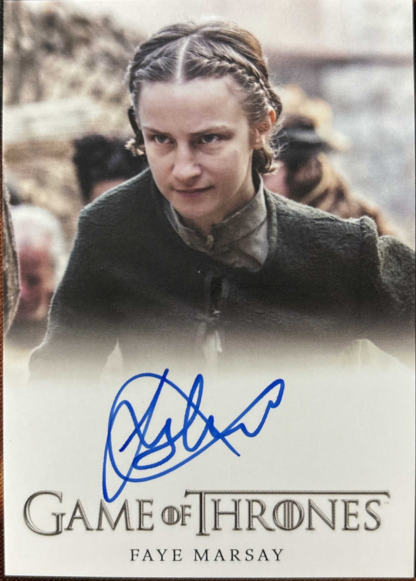 Faye Marsay Full Bleed Autogramm - Game of Thrones Complete Trading Cards