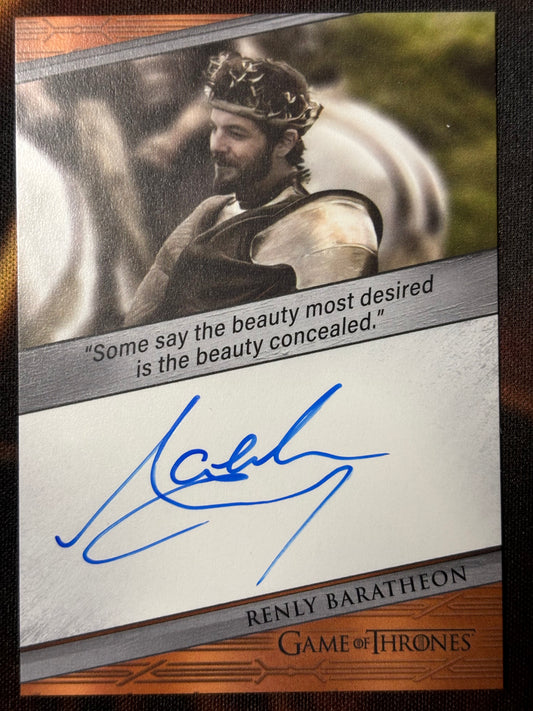 Gethin Anthony Quotable Autograph - Game of Thrones The Great Houses