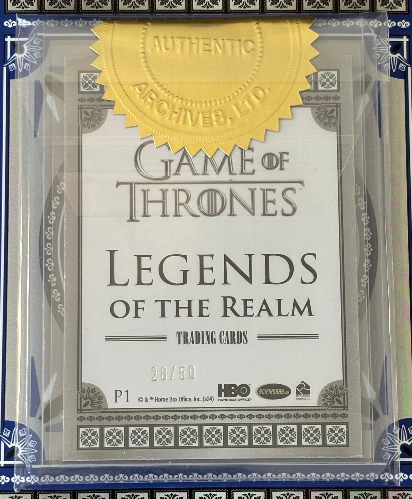 Promo P1 Ruby Parallel 28/50 - Game of Thrones Legends of the Realm