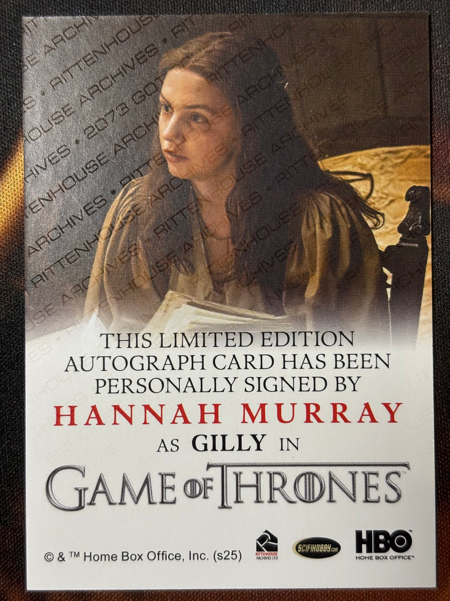 Hannah Murray Full Bleed Autograph - Game of Thrones The Great Houses