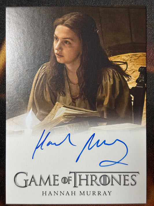 Hannah Murray Full Bleed Autograph - Game of Thrones The Great Houses