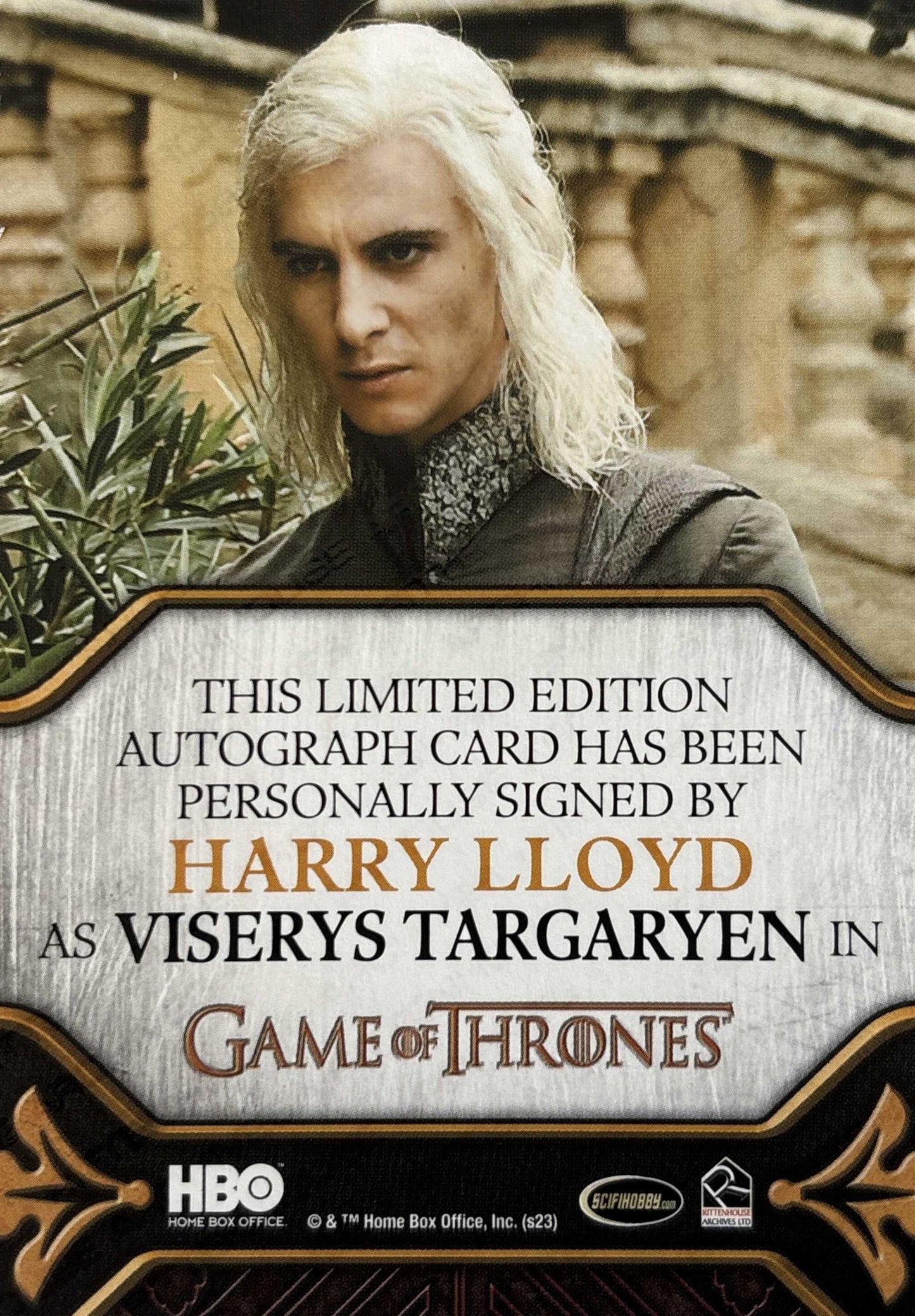 Harry Lloyd Limited Legacy Autograph - Game of Thrones Art & Images