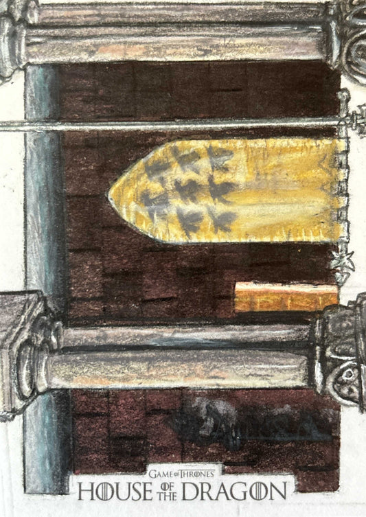 Innenhof des Roten Bergfriedes - Sketch Karte (House of the Dragon Season One)