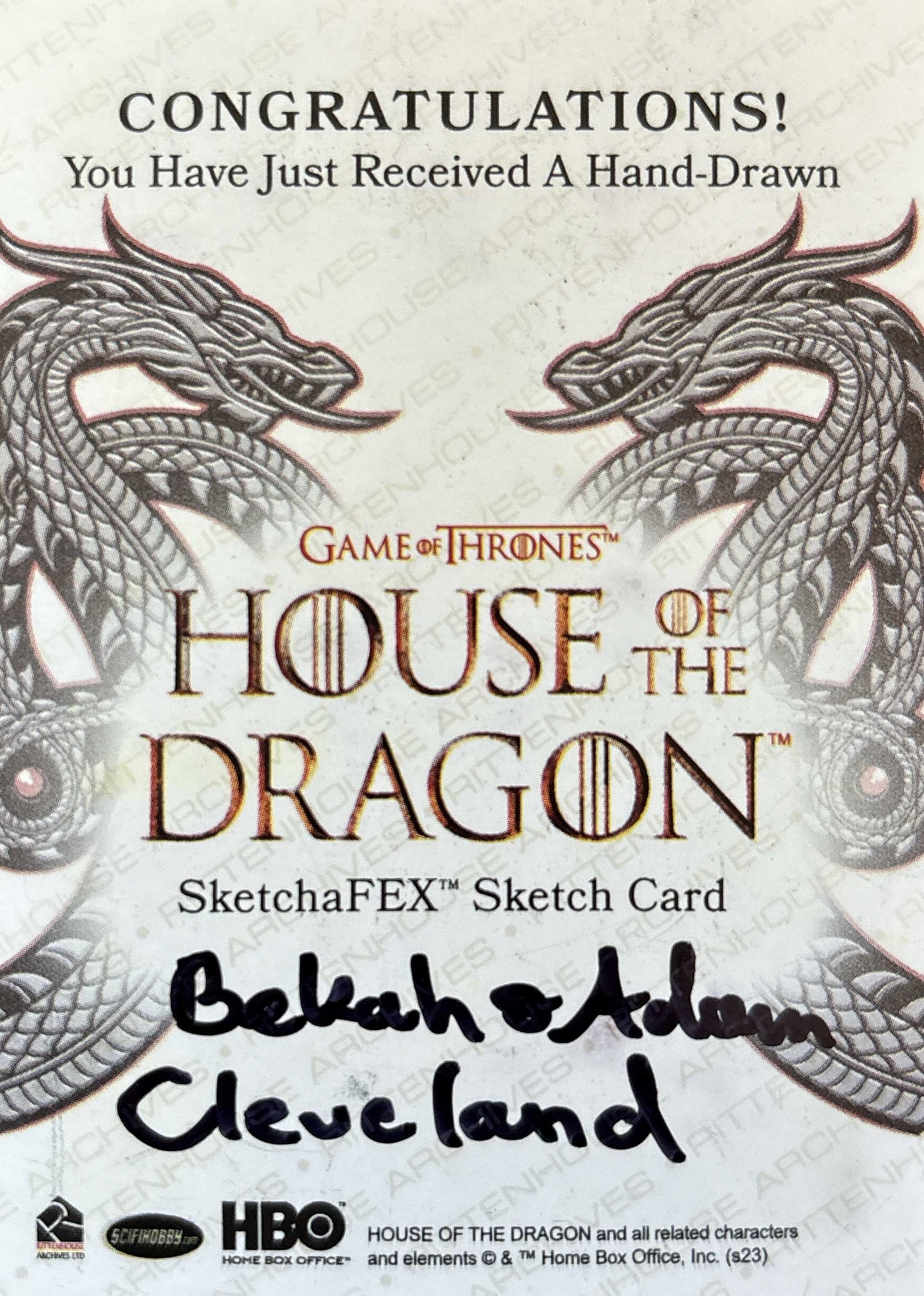 Innenhof des Roten Bergfriedes - Sketch Karte (House of the Dragon Season One)