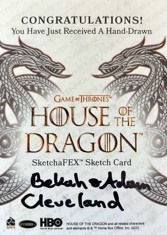 Innenhof des Roten Bergfriedes - Sketch Karte (House of the Dragon Season One)