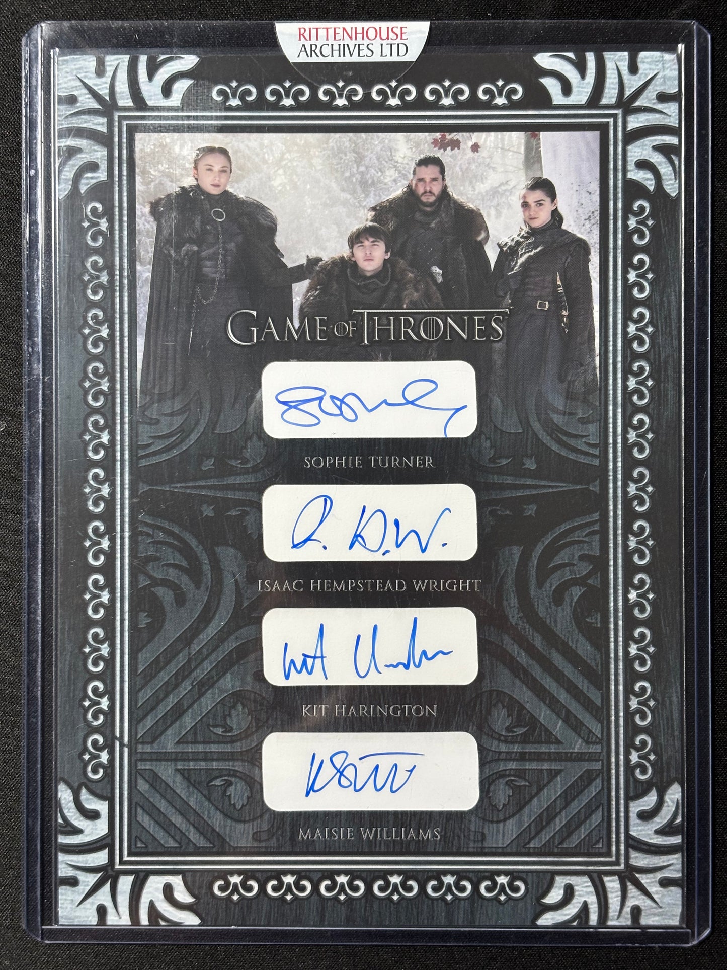 Last of the Starks XXL Quad Autograph QRC1 - Game of Thrones The Great Houses