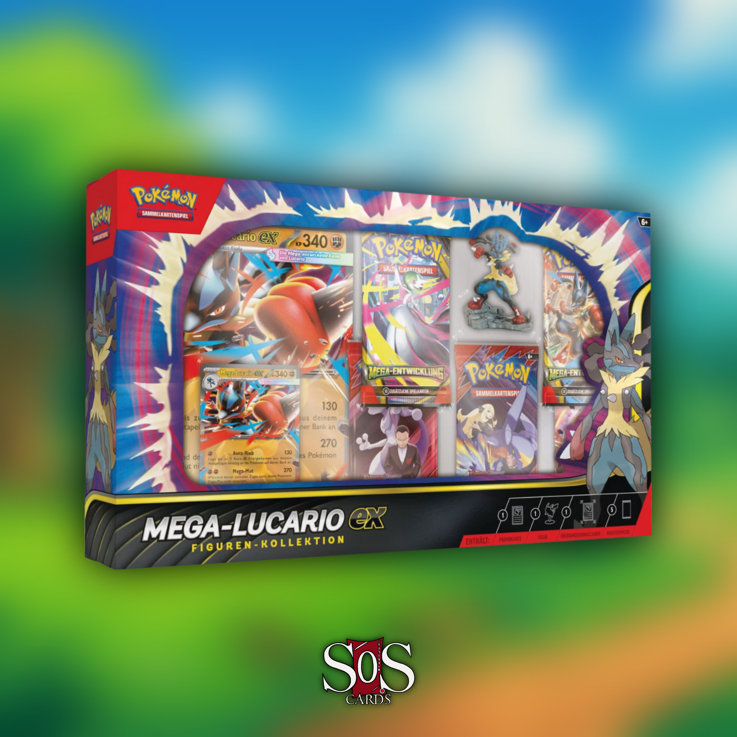 Pokémon TCG: Mega Lucario ex - Figuren Kollektion (DE)