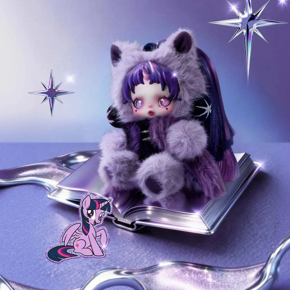 POP MART - SKULLPANDA x My Little Pony Series Plush Doll