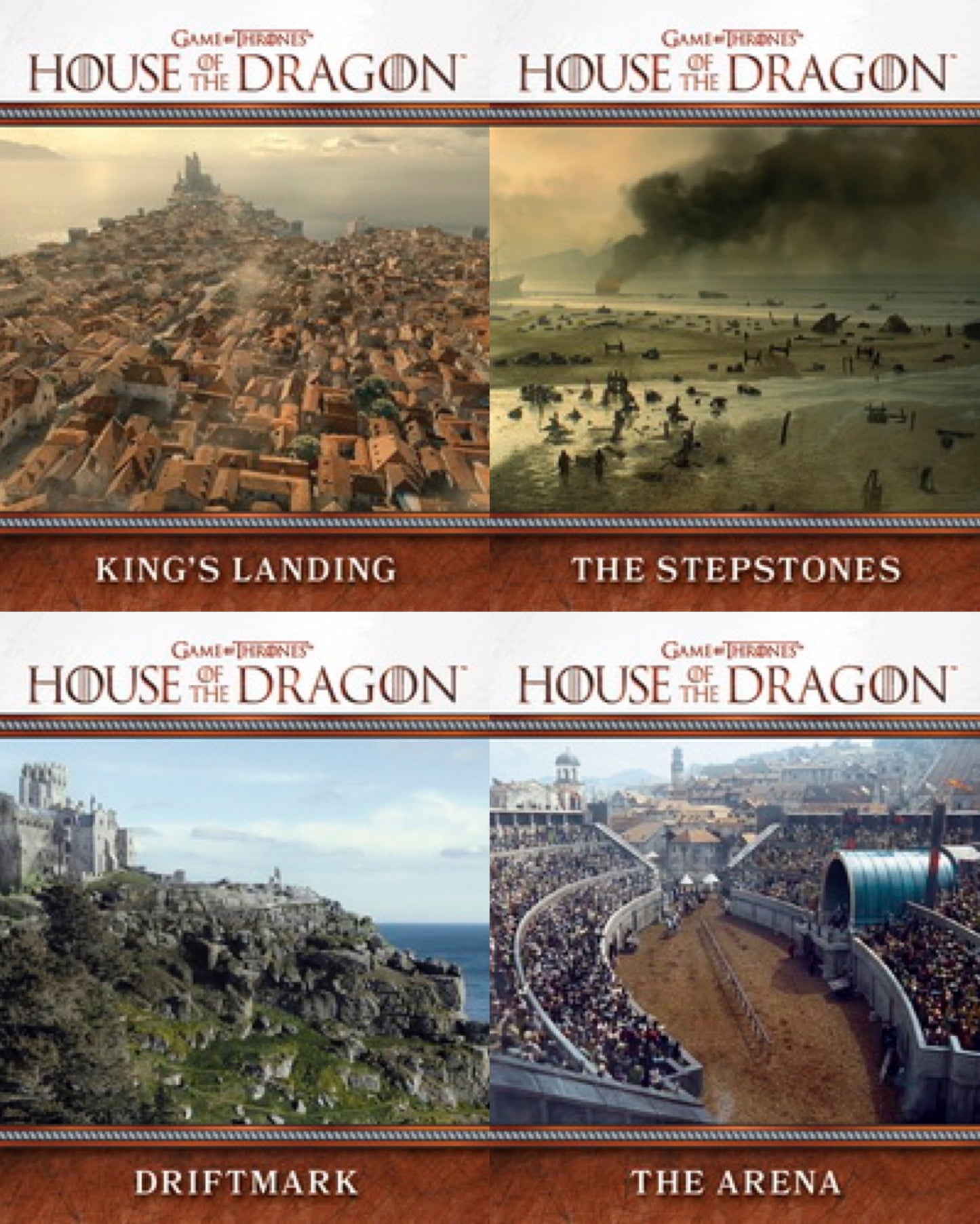 Locations of the Realm Insert Karten - House of the Dragon Season One (Auswahl)