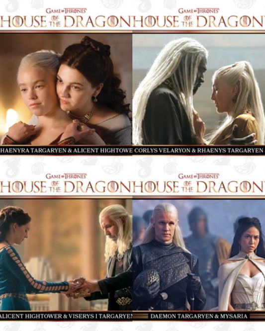 Relationship Insert Karten - House of the Dragon Season One (Auswahl)