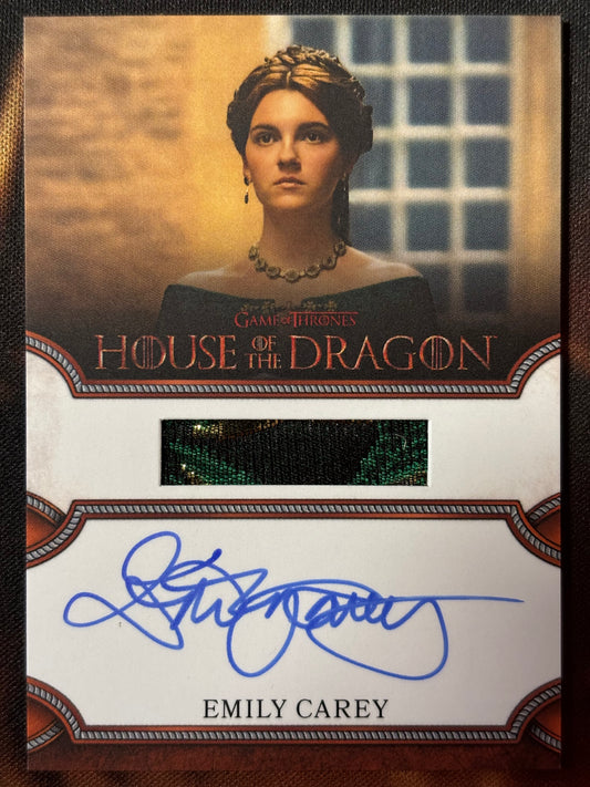 Emily Carey Relic Autogramm - House of the Dragon Season One
