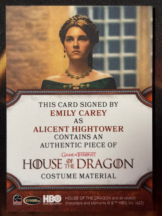 Emily Carey Relic Autogramm - House of the Dragon Season One