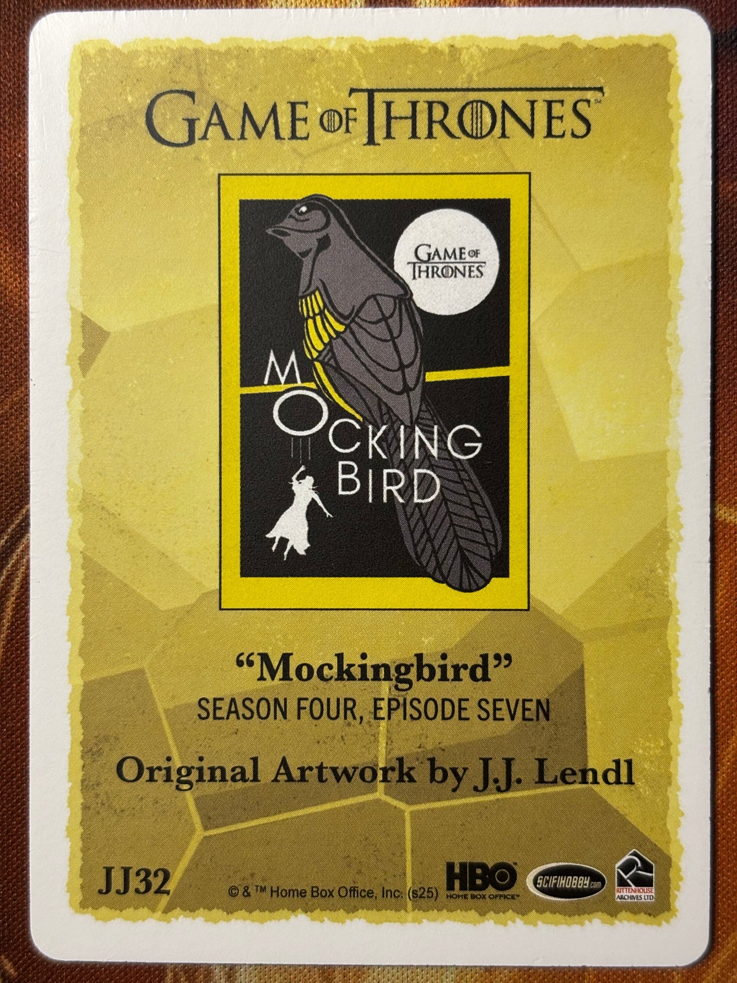 Druckplatte J.J. Lendl "Mockingbird" 1 of 1 - Game of Thrones The Great Houses