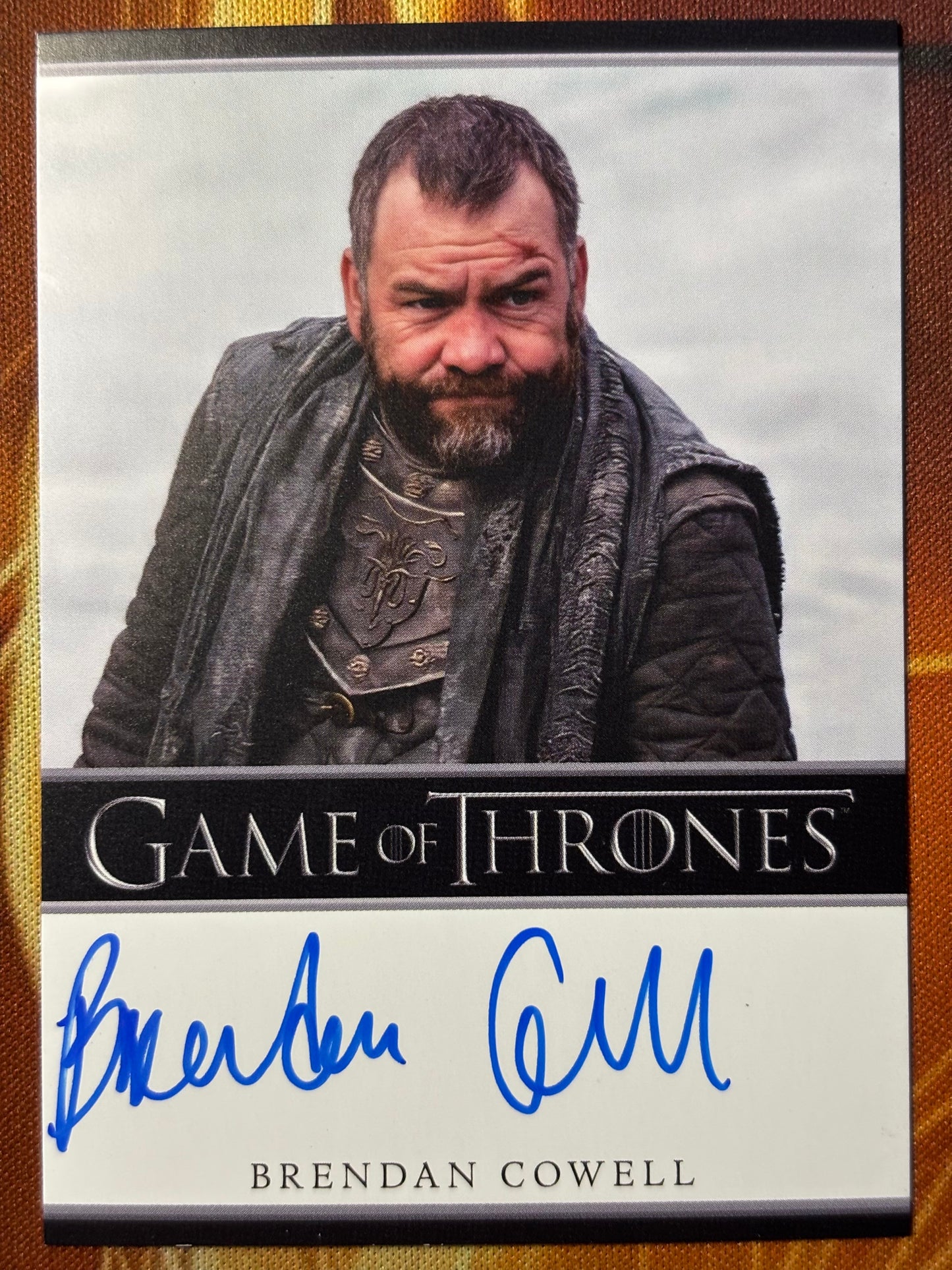 Brendan Cowell Bordered Autograph - Game of Thrones The Great Houses