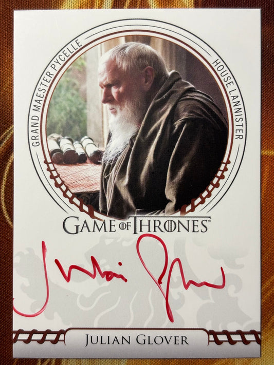 Julian Glover Sigil Red Autograph - Game of Thrones The Great Houses