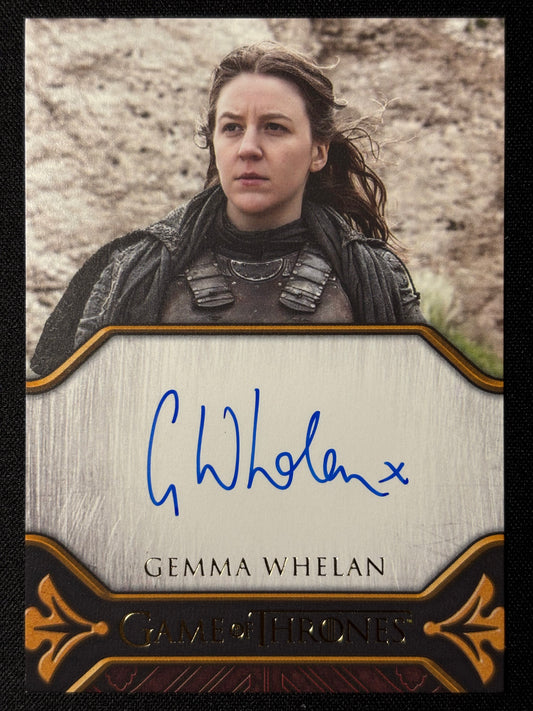 Gemma Whelan Legacy Autograph - Game of Thrones The Great Houses