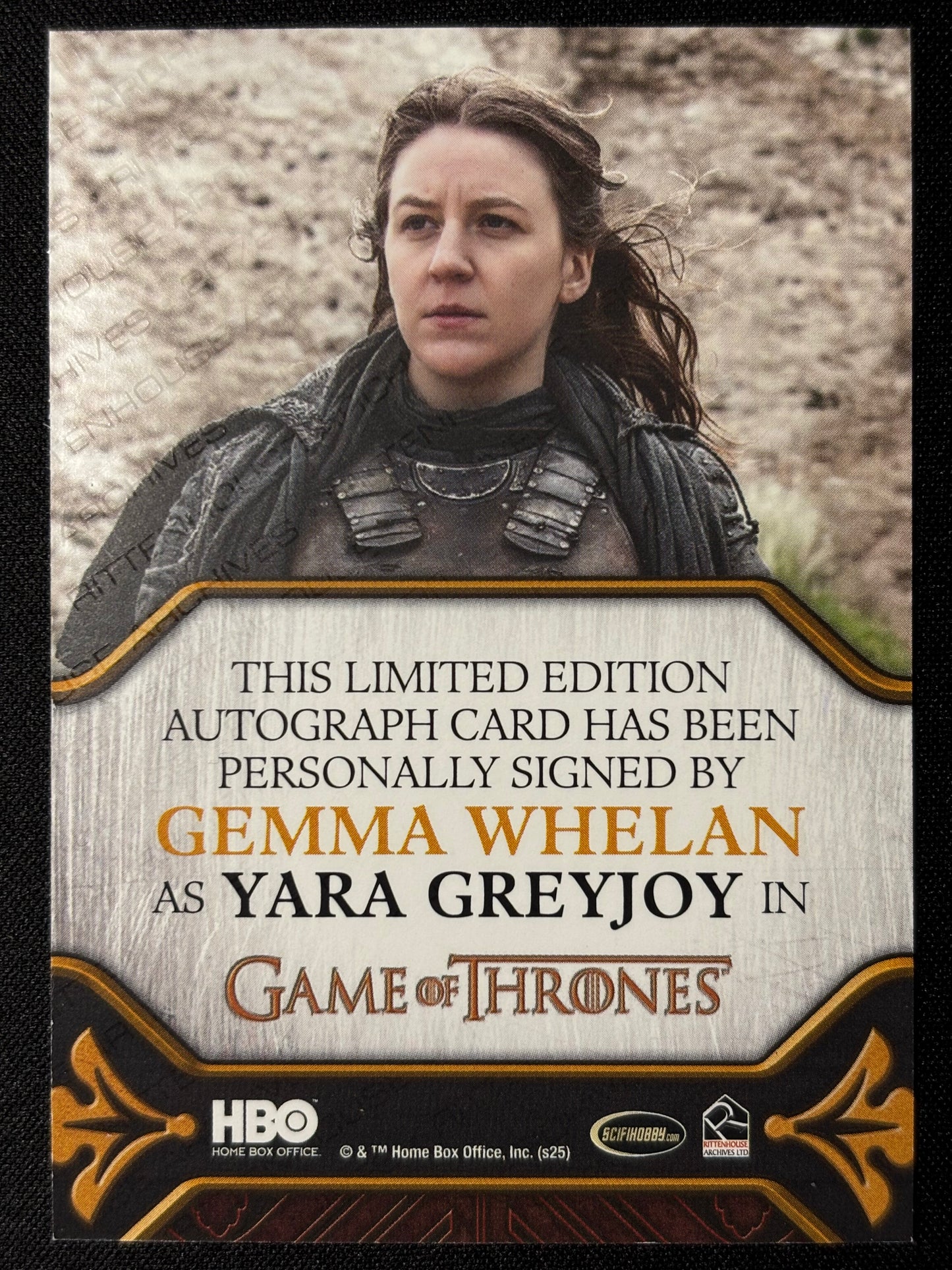 Gemma Whelan Legacy Autograph - Game of Thrones The Great Houses