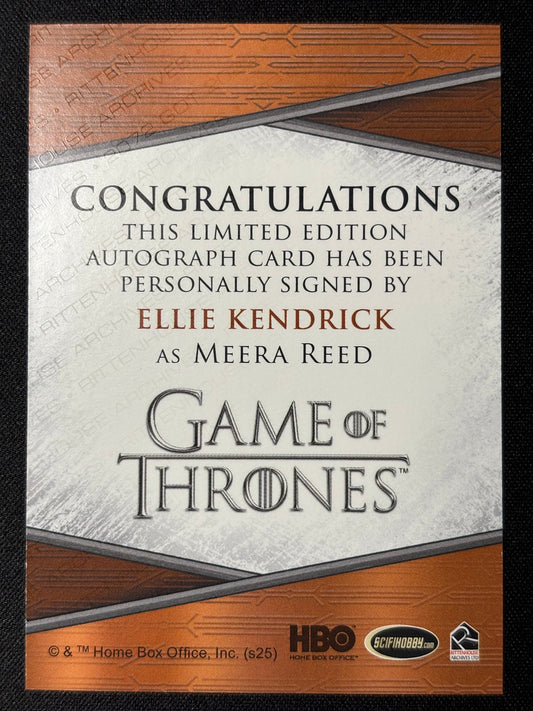 Ellie Kendrick Quotable Autograph - Game of Thrones The Great Houses