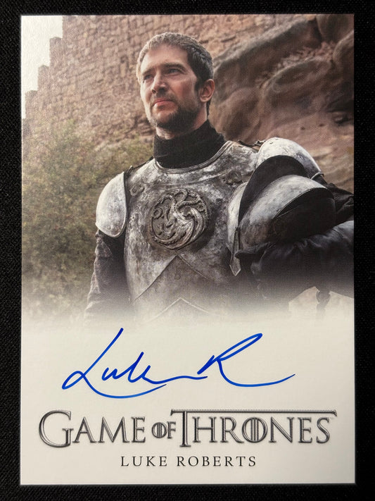 Luke Roberts Full Bleed Autograph - Game of Thrones The Great Houses